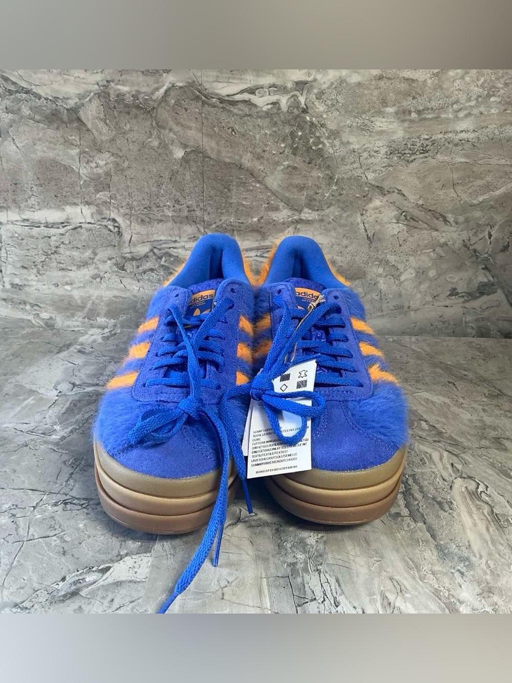 Adidas Gazelle Bold - Women's - Blue Orange - Picture 6 of 7